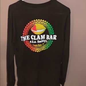long sleeve clam bar shirt